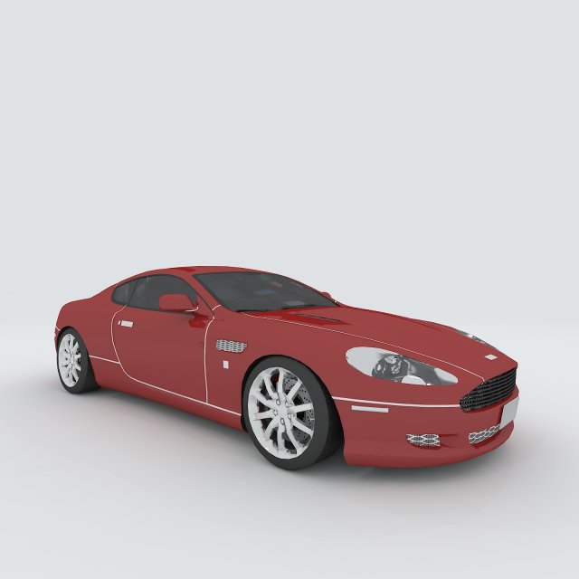 vehicle - supercar car 49 Model 3D .c4d .max .obj .3ds .fbx .stl .blend