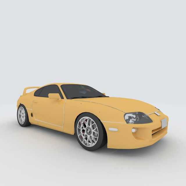 vehicle - supercar car 50 3D Model .c4d .max .obj .3ds .fbx .stl .blend 