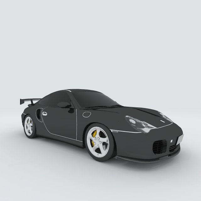 vehicle - supercar car 52 3D Model .c4d .max .obj .3ds .fbx .stl .blend 