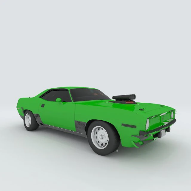 vehicle - supercar car 53 3D Model .c4d .max .obj .3ds .fbx .stl .blend 