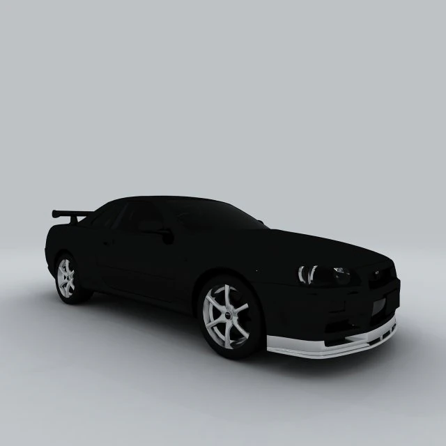 vehicle - supercar car 54 3D Model .c4d .max .obj .3ds .fbx .stl .blend