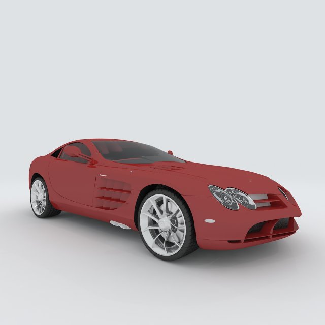 vehicle - supercar car 56 3D Model .c4d .max .obj .3ds .fbx .stl .blend 