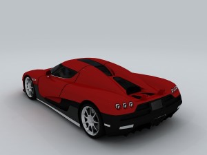 vehicle - supercar car 57 3D Model