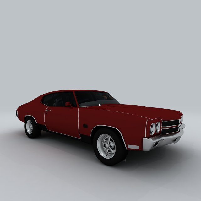 vehicle - supercar car 58 3D Model .c4d .max .obj .3ds .fbx .stl .blend 