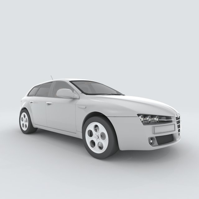 vehicle - supercar car 59 3D Модель .c4d .max .obj .3ds .fbx .stl .blend 