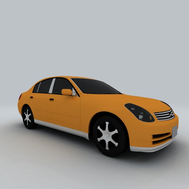 vehicle - supercar car 64 3D Model .c4d .max .obj .3ds .fbx .stl .blend 