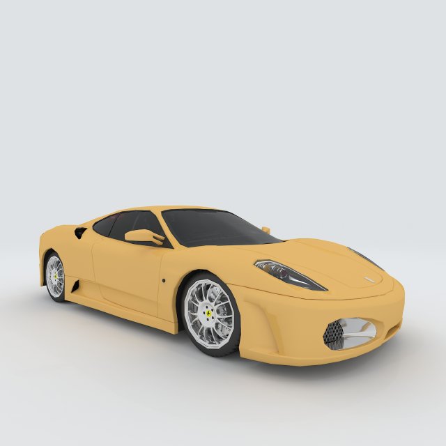 vehicle - supercar car 65 3D Model .c4d .max .obj .3ds .fbx .stl .blend 