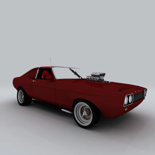 vehicle - supercar car 84 3D Model .c4d .max .obj .3ds .fbx .stl .blend