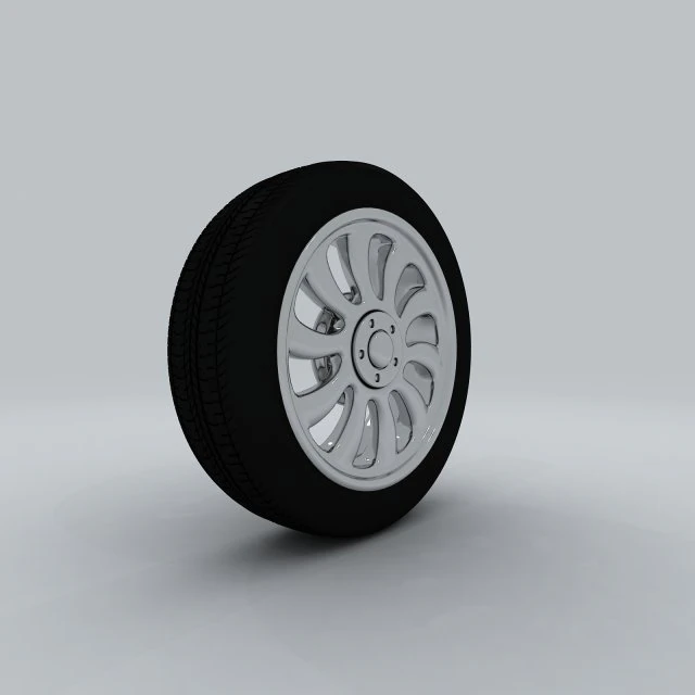 vehicle - tire wheel 3D Model .c4d .max .obj .3ds .fbx .stl .blend 