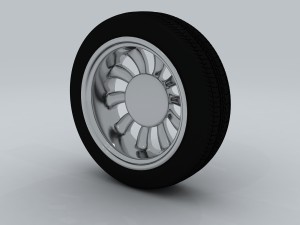vehicle - tire wheel 3D 모델