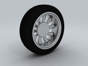 vehicle - tire wheel 3D 모델