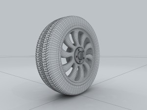 vehicle - tire wheel 3D 모델
