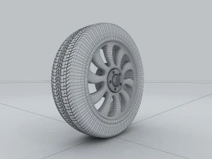 vehicle - tire wheel 3D Model