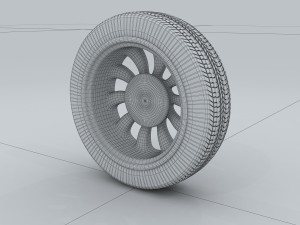 vehicle - tire wheel 3D 모델