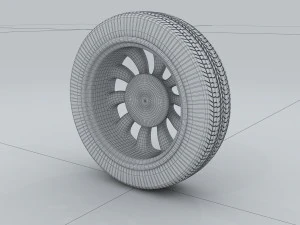 vehicle - tire wheel 3D Model