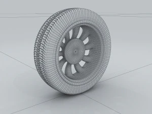vehicle - tire wheel 3D Model