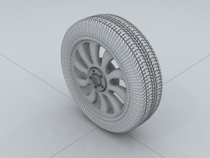 vehicle - tire wheel 3D 모델