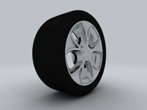 vehicle - tire wheel 02 3D 모델