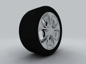 vehicle - tire wheel 02 3D Model