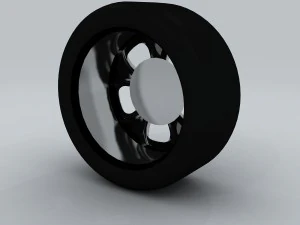 vehicle - tire wheel 02 3D Model