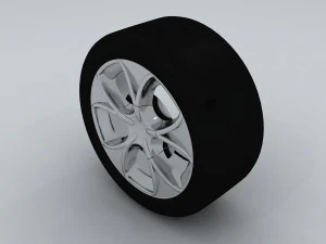 vehicle - tire wheel 02 3D Model