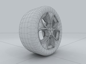 vehicle - tire wheel 02 3Dモデル
