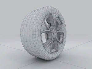 vehicle - tire wheel 02 3D Model