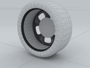 vehicle - tire wheel 02 3Dモデル
