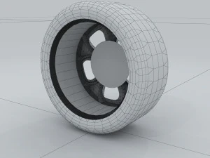 vehicle - tire wheel 02 3D Model