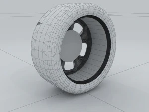 vehicle - tire wheel 02 3D Model