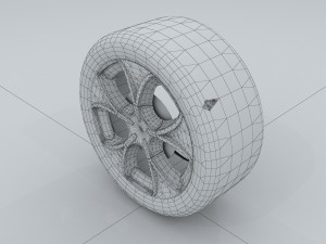 vehicle - tire wheel 02 3Dモデル