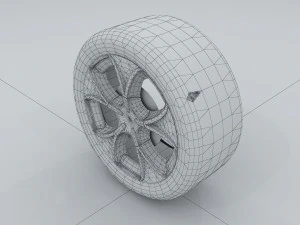 vehicle - tire wheel 02 3D Model
