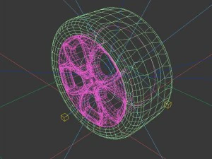 vehicle - tire wheel 02 3D Model