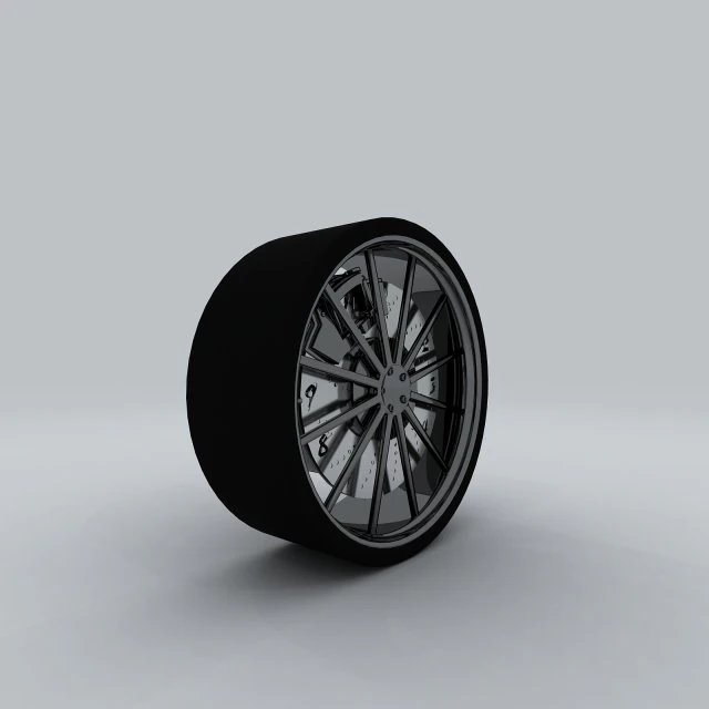vehicle - tire wheel 03 3D Model .c4d .max .obj .3ds .fbx .stl .blend