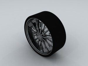 vehicle - tire wheel 03 3D Model