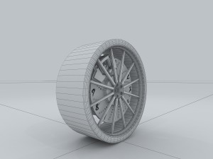 vehicle - tire wheel 03 3D Model