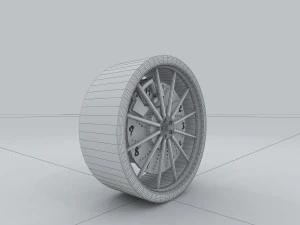 vehicle - tire wheel 03 3D Model