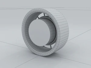 vehicle - tire wheel 03 3D Model