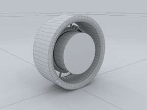 vehicle - tire wheel 03 3D Model