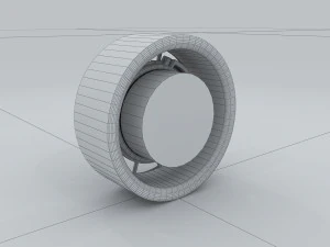 vehicle - tire wheel 03 3D Model