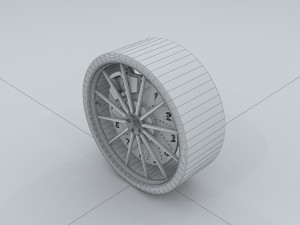 vehicle - tire wheel 03 3D Model