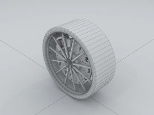 vehicle - tire wheel 03 3D Model