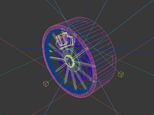vehicle - tire wheel 03 3D Model