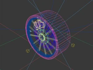 vehicle - tire wheel 03 3D Model