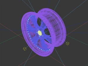 vehicle - tire wheel 04 3D Model
