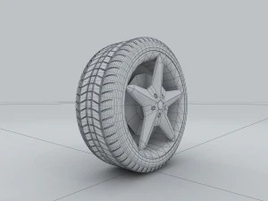 vehicle - tire wheel 06 3D Model