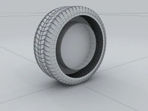 vehicle - tire wheel 06 3D Model