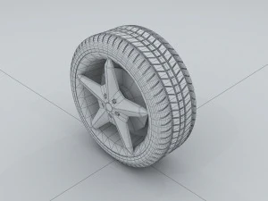 vehicle - tire wheel 06 3D Model