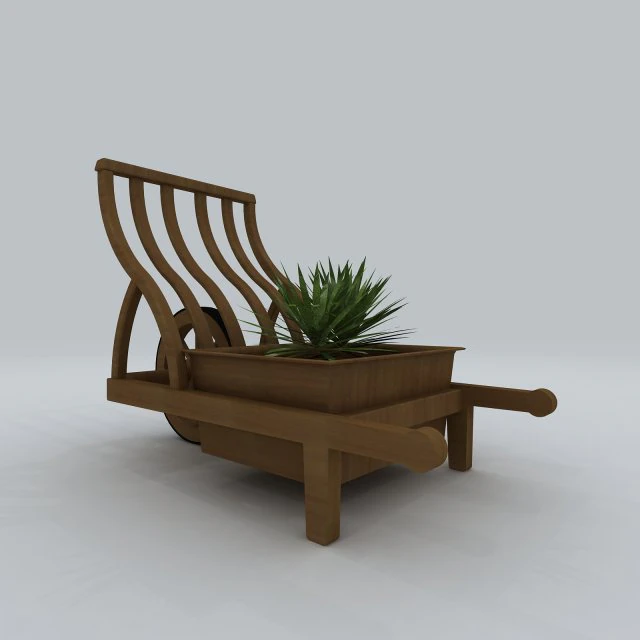 vehicle - trolley 3D Model .c4d .max .obj .3ds .fbx .stl .blend 