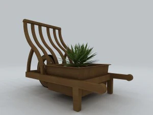 транспортний засіб - візок 3D Модель